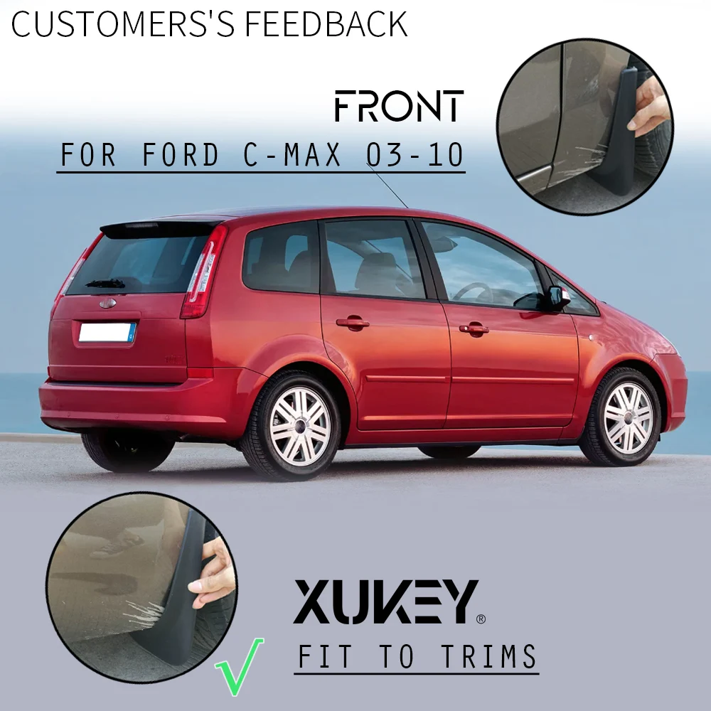 4pcs Front Rear Mud Flaps Mudflaps Splash Guards Mudguards For Ford C-Max Focus Grand 2003 - 2010 2004 2005 2006 2007 2008 2009