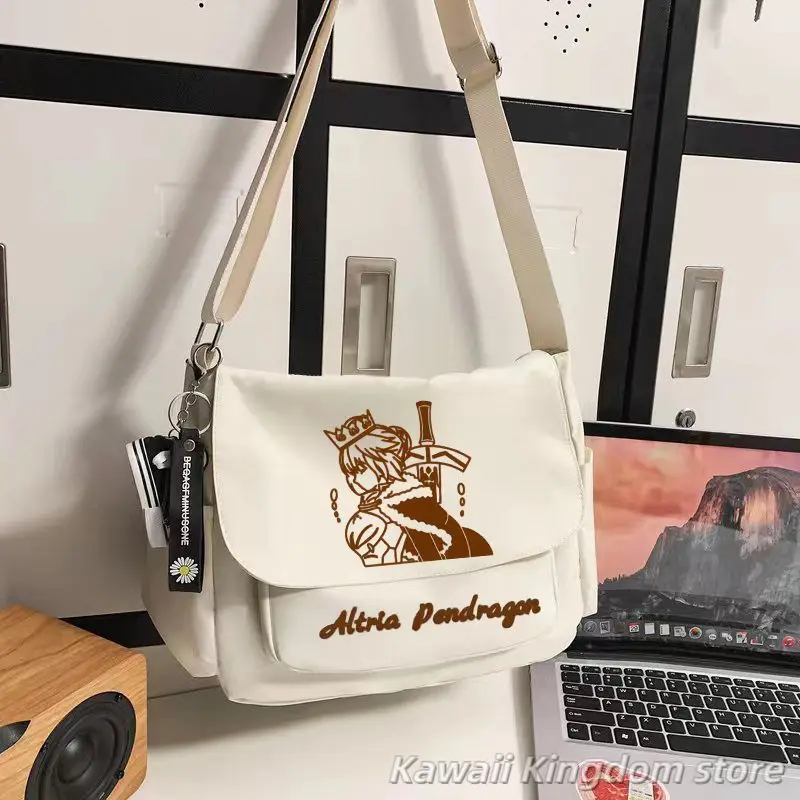 Fate/stay night saber, модный рюкзак для косплея, школьная сумка, студенческий рюкзак, аниме, косплей, сумка-мессенджер, игра