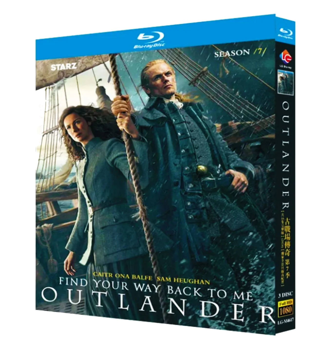 Outlander Staffel 7 (2023) Serie 3-Discs Box-Set Blu-ray Disc High Definition BD