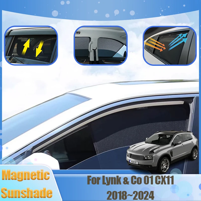 

For Lynk & Co 01 CX11 2018 2019 2020 20021 2022 2023 2024 Parasol Windows Heat Thermal Insulation Blind Shades Car Accessories