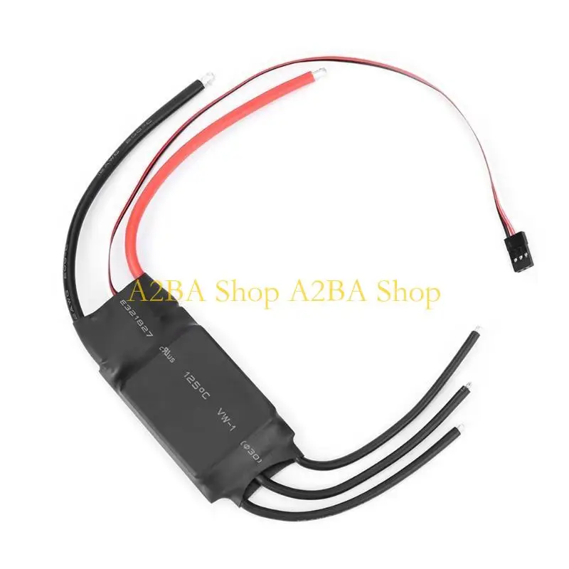 

A2BA RC ESC, бесщеточный электронный регулятор скорости 80A 2-6S с UBEC, аккумулятор низкого напряжения для защиты