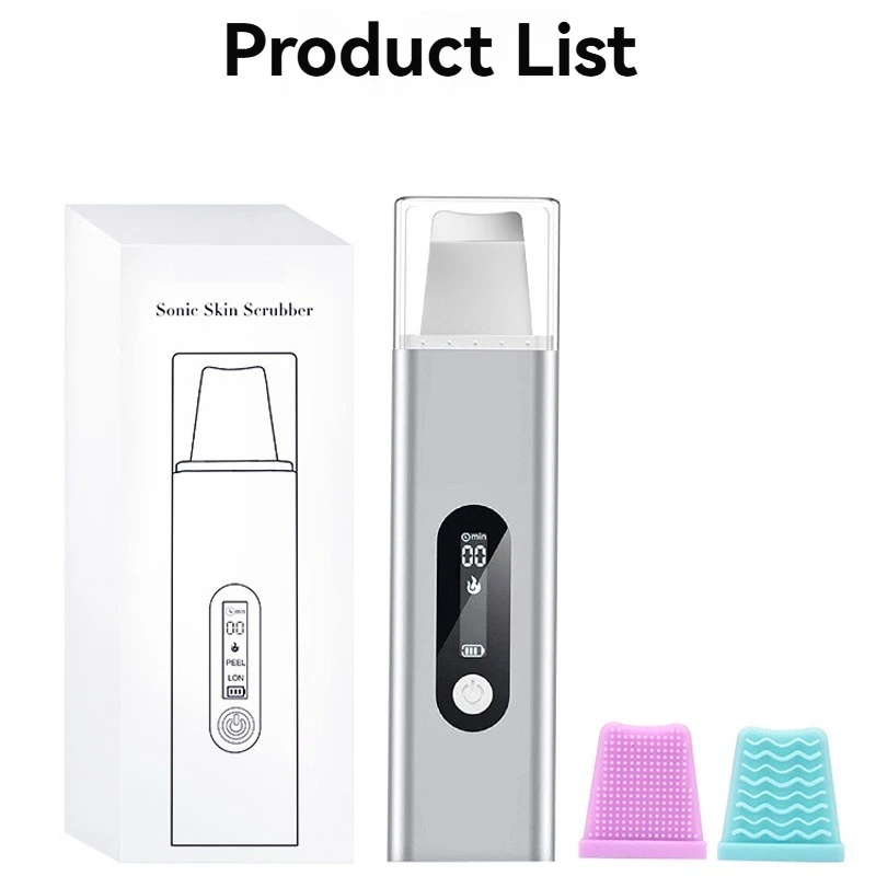 Dispositivo per la pulizia dei pori Dispositivo per la introduzione della cura del viso Raschietto per la pelle Rimozione della cheratina dei punti neri Raschietto per punti neri Massaggio a vibrazione