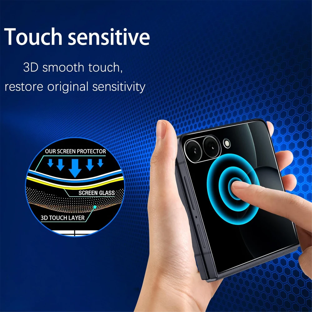 Anti-Spionage-Schutzglas für Samsung Galaxy Z FLIP 7, Sichtschutz aus gehärtetem Glas, Displayschutzfolie für Galaxy Z FLIP7 FE Flip 6 Flip7 – Detail 3