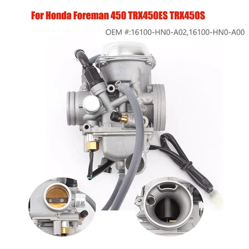 

Карбюратор для квадроциклов Honda Foreman 450 (TRX 450ES, TRX 450S) | Подходит для 1998-2009 гг. | Номер детали OEM 16100-HN0-A00, 16100-HN0-A02 | PD32J-5B
