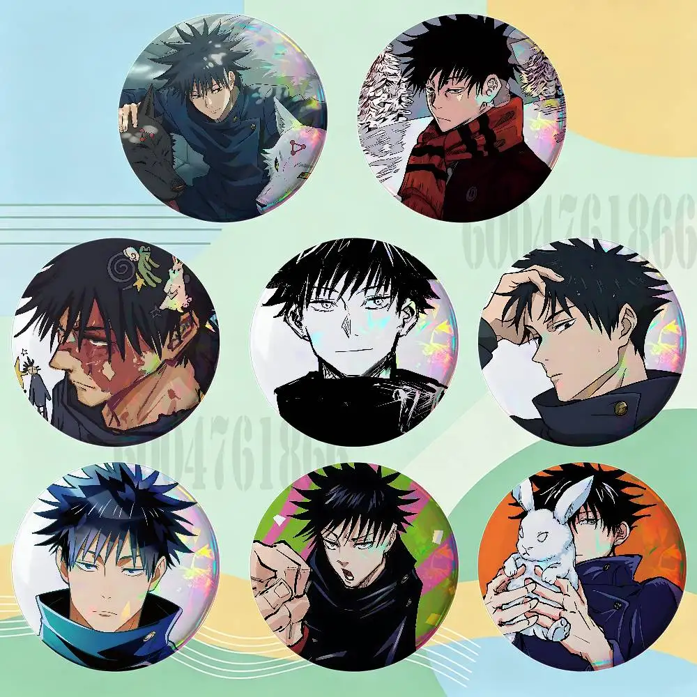 M-Megumi Fushiguro Badges 25 32 44 58 75 mm Round Customizable Wholesale Fan goods Self-made fan freebies