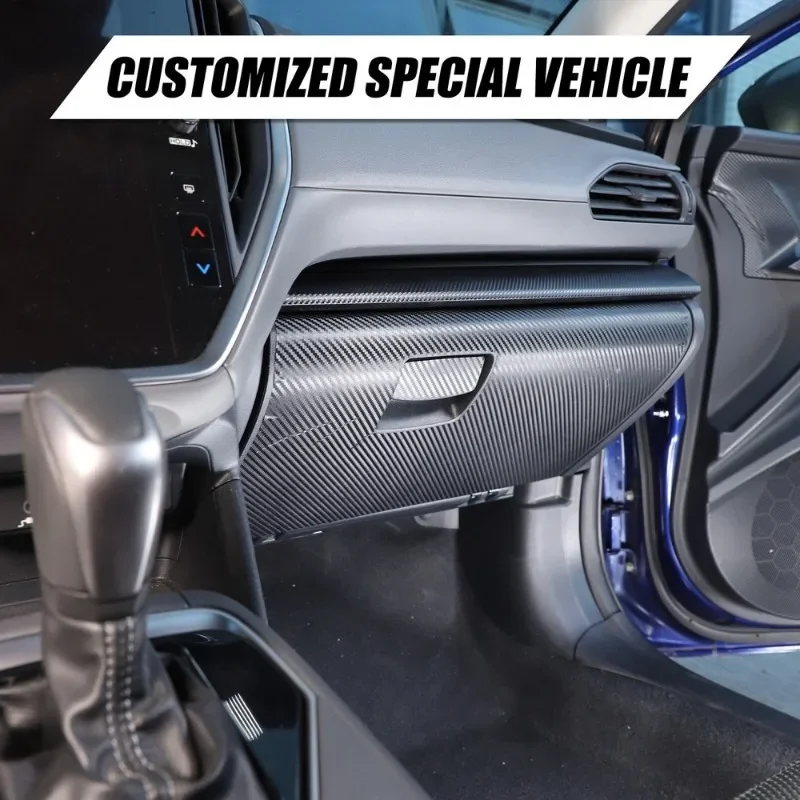 

For Subaru Crosstrek 2024-2025 PVC Carbon Fiber Car Glove Box Sticker Protection Vinyl Sticker Interior Car Accessories