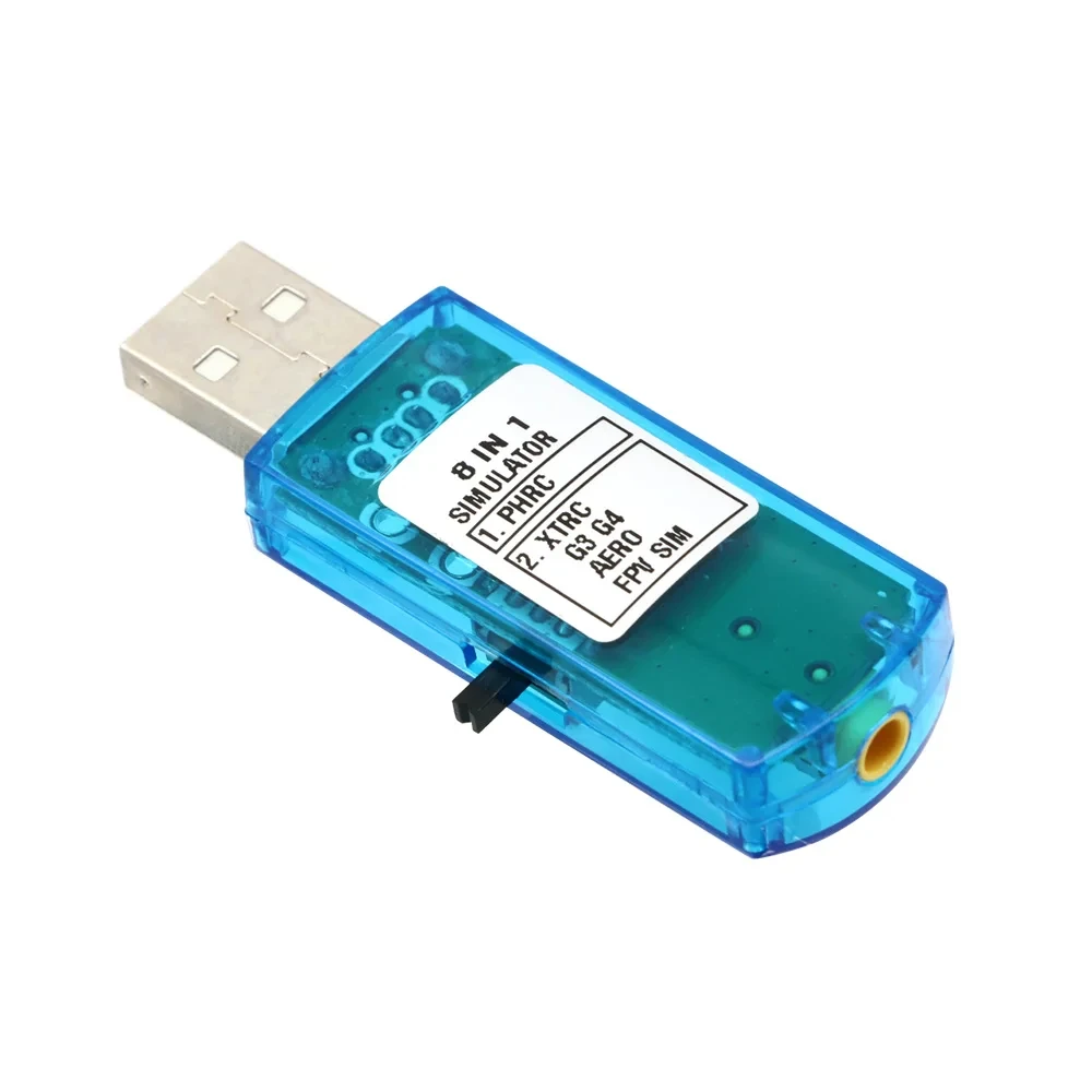 USB Flight Simulator Computer Flight Simulator 8IN1 8 in 1 Support PPM For XTR5 FMS G4 FPV Airplane Helicopter Controller
