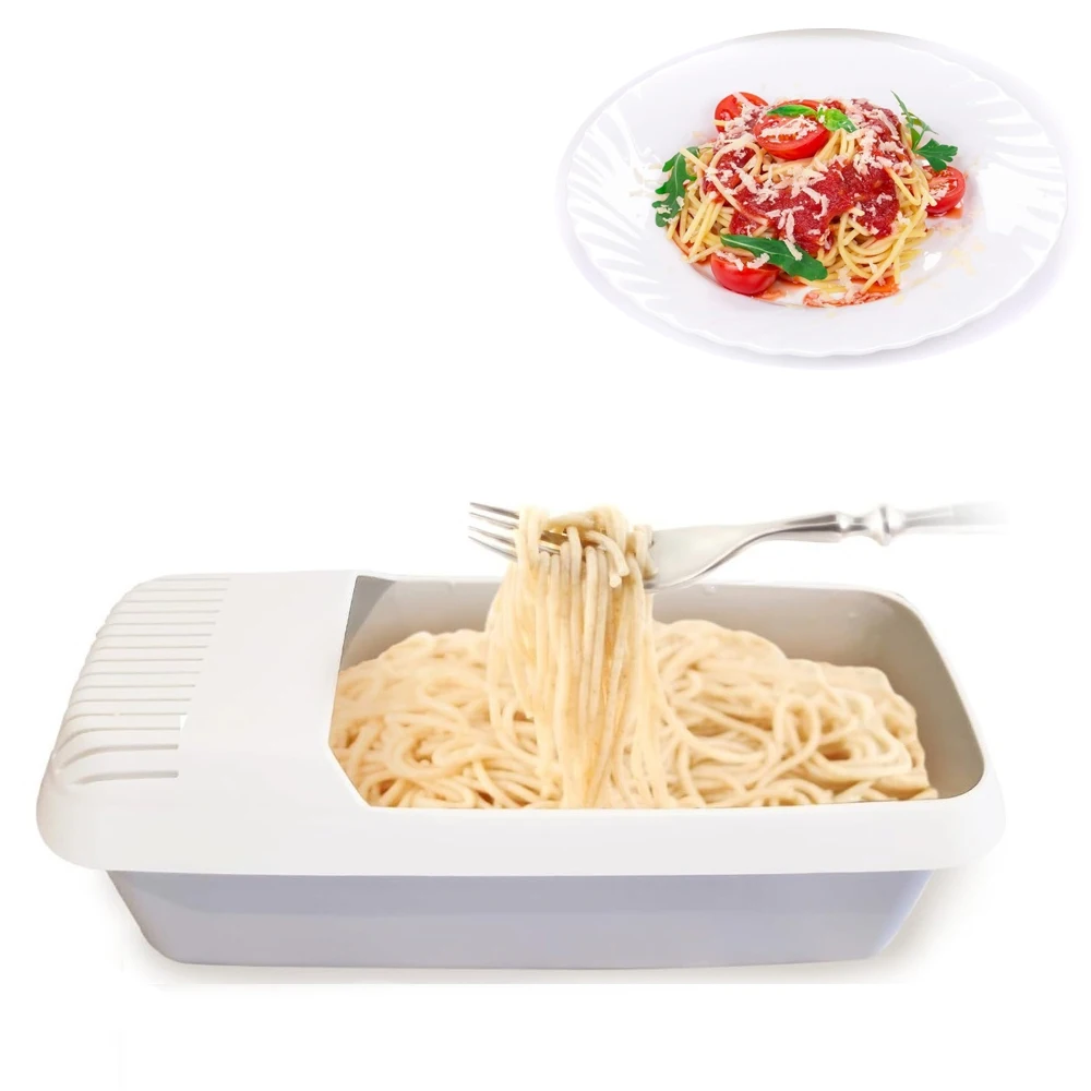 

Noodle Cooker with Strainer Microwave Noodle Bowl High-temperature Steamer Easy To Clean Reusable Kitchen Gadgets