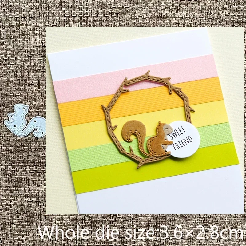 New Design Craft Metal stencil mold Cutting Dies squirrel decoration scrapbook die cuts Album Paper Card Craft Embossing