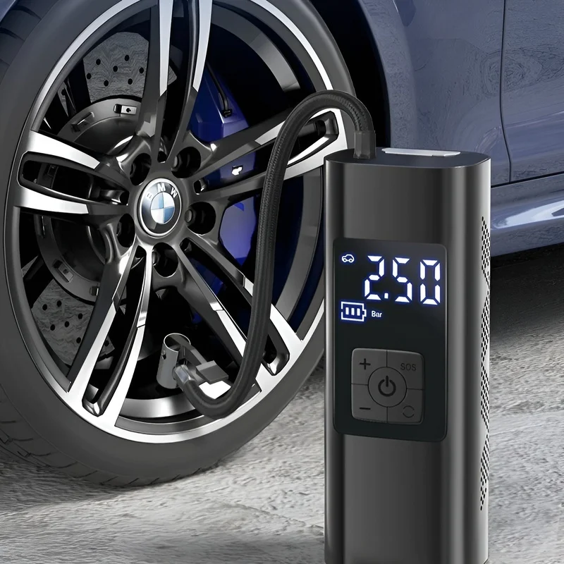 

Car inflator pump handheld electric inflator pump digital display portable pump