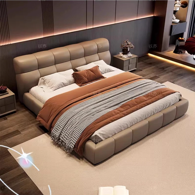 Sleeping Full Size Bed Headboard French Two Persons Bed Platform Floor Base Cama De Lujo Para Dormitorio Bedroom Furnitures