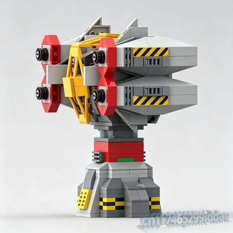 535PCS Terraner Missile Turret Defense Station Model Sci-Fi Vehicle Custom Puzzle DIY Creative Assembly Educational Blocks Toy