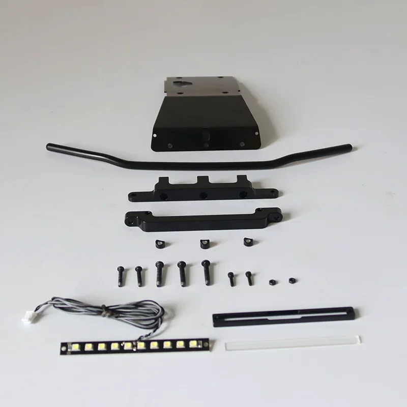 

JDMODEL Pickup D-Type Off-Road Bumper CNC Aluminum LED Winch Mount 1/10 RC Rock Crawler TRX4 SCX10 Upgrade Parts