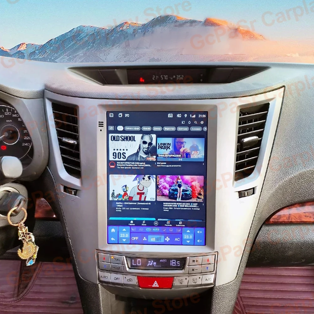 Carplay Android Car Radio For SUBARU OUTBACK IMPREZA LEGACY 2009-2014 Tesla Style Multimedia Video 5G Wifi GPS 9.7 Inch Display