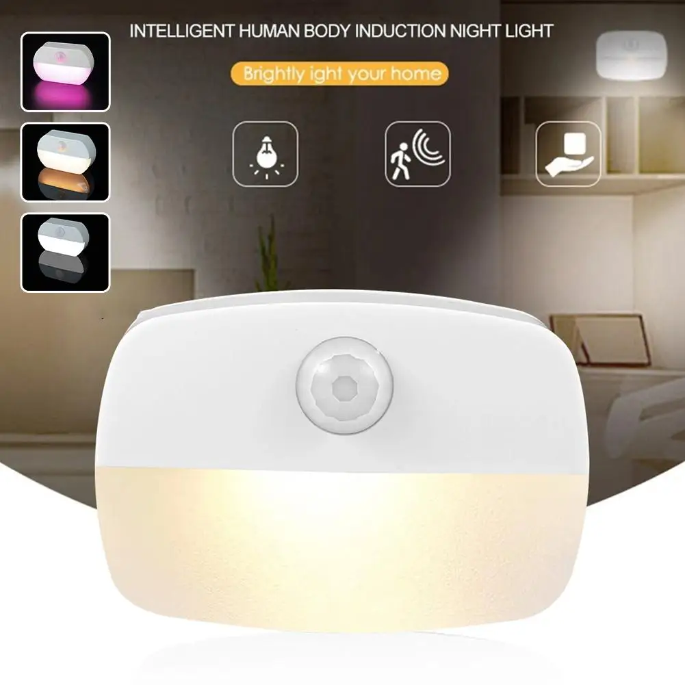 

Motion Sensor Night Lamp Wireless LED Night Light Cabinet Wardrobe Lamp Staircase Backlight For Kitchen Cupboard Bedroom Ne A6F5