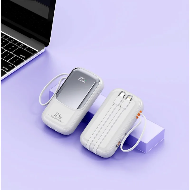 22.5W Built-in Line 20000mAh Power Bank Large Capacity Portable Power Bank