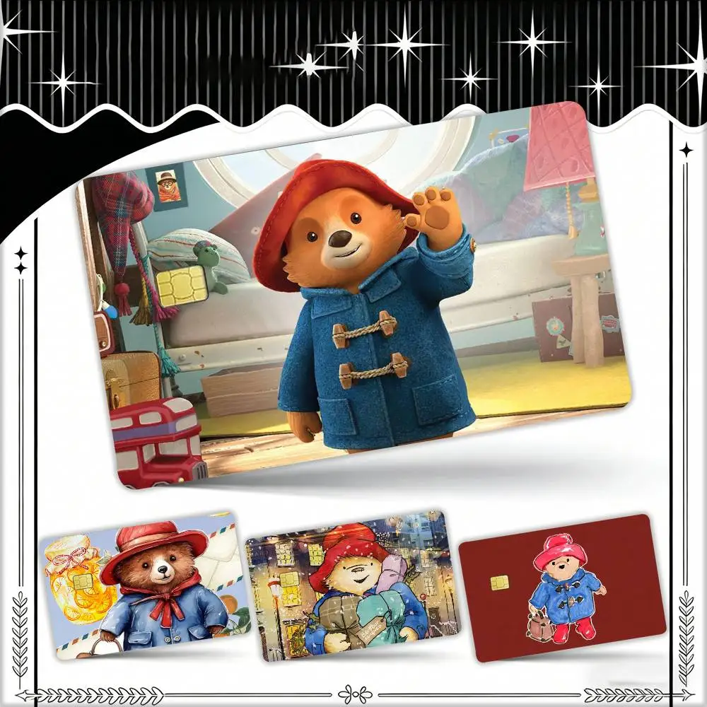 

Cute P-Paddingtons Waterproof Film Skin Cover Credit Card Stickers Debit Front Bank Bus Pass