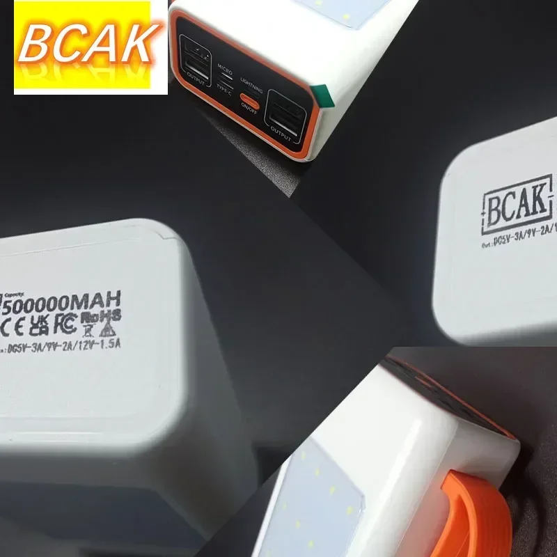 BCAK outdoor 500000mah 100000mah 200000mah 300000mah Upgraded Version Super power bank fast charge with LED Super Large Capacity