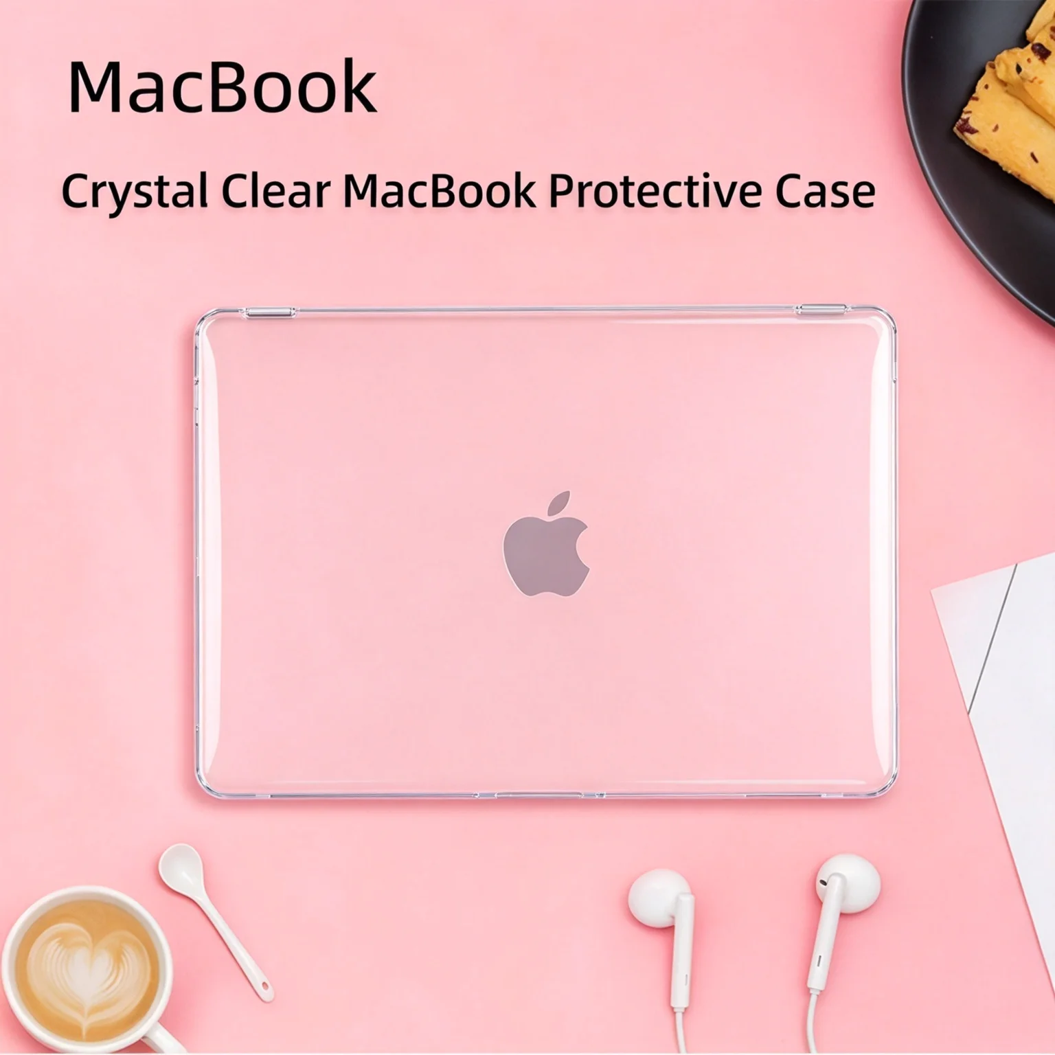 Clear Hard Case For MacBook Neo Crystal Transparent Shockproof Laptop Protective Cover Anti-Yellow Scratch Resistant Shell