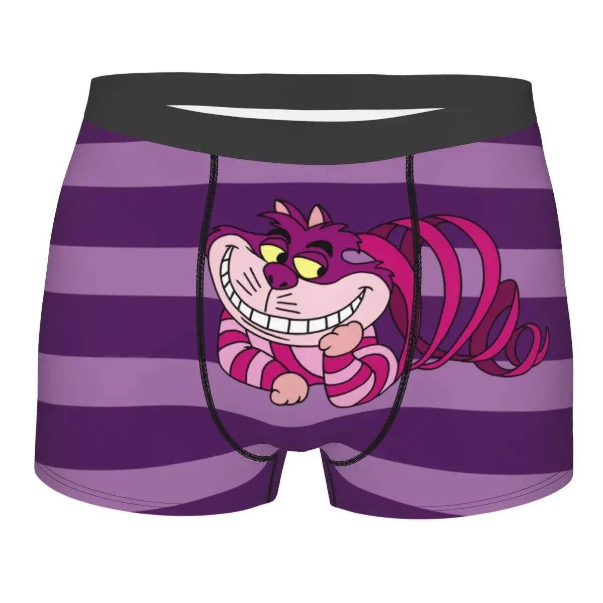 

Custom Cool Alice In Wonderland The Cheshire Cat Boxers Shorts Panties Men's Underpants Comfortable Briefs Underwear