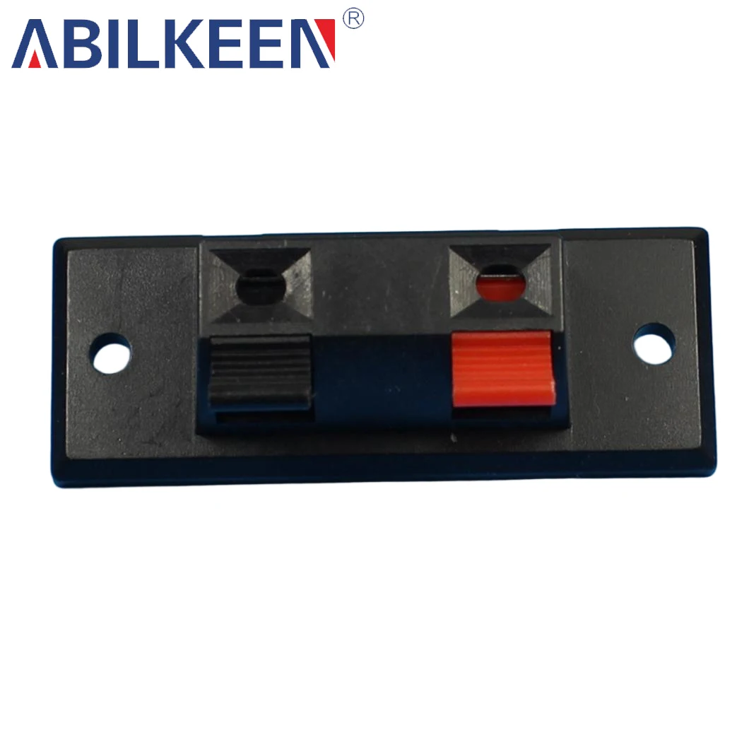 WP2-3 Single Row Medium Size 2-Pin Test Clip - for Speaker/Audio Wiring, Breadboard Jumper Connector, 2-Position Terminal Clips