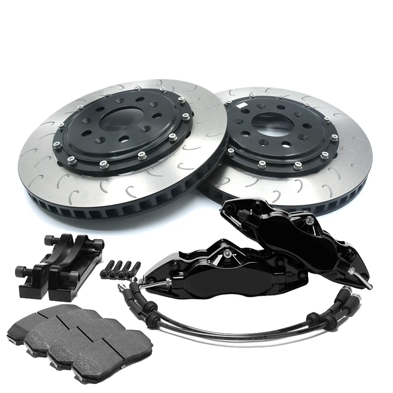 High Quality Brake Kit 4 Pots Caliper Foraged Aluminum Alloy Brake Caliper 9200 Wheel R17 For Bmw E46 Year 2002 Rear Rim 18