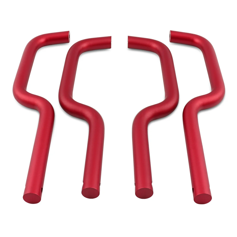 4 PCS Front Roll Bar Grab Handles Aluminum Alloy Grip Handle For Ford Bronco 2021 2022 2023 Black Rear Grab Handle Red