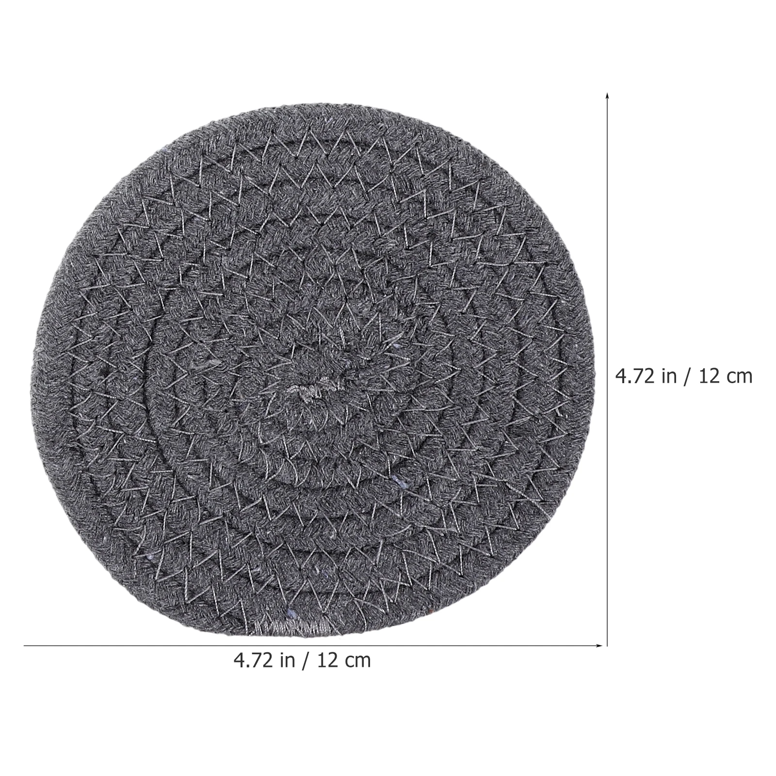 

8 Pcs Japanese Cotton and Linen Coasters for Table Cup Woven Placemats Manual Round Hot Drinks Inthand-woven Cloth