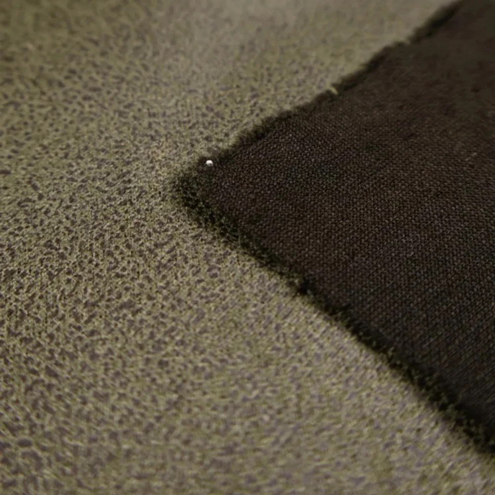 

Soft Drape Deep Military Green Suede Fabric for Imitation PU Windbreaker Jacket Cloth Diy By The Meter Sewing Material