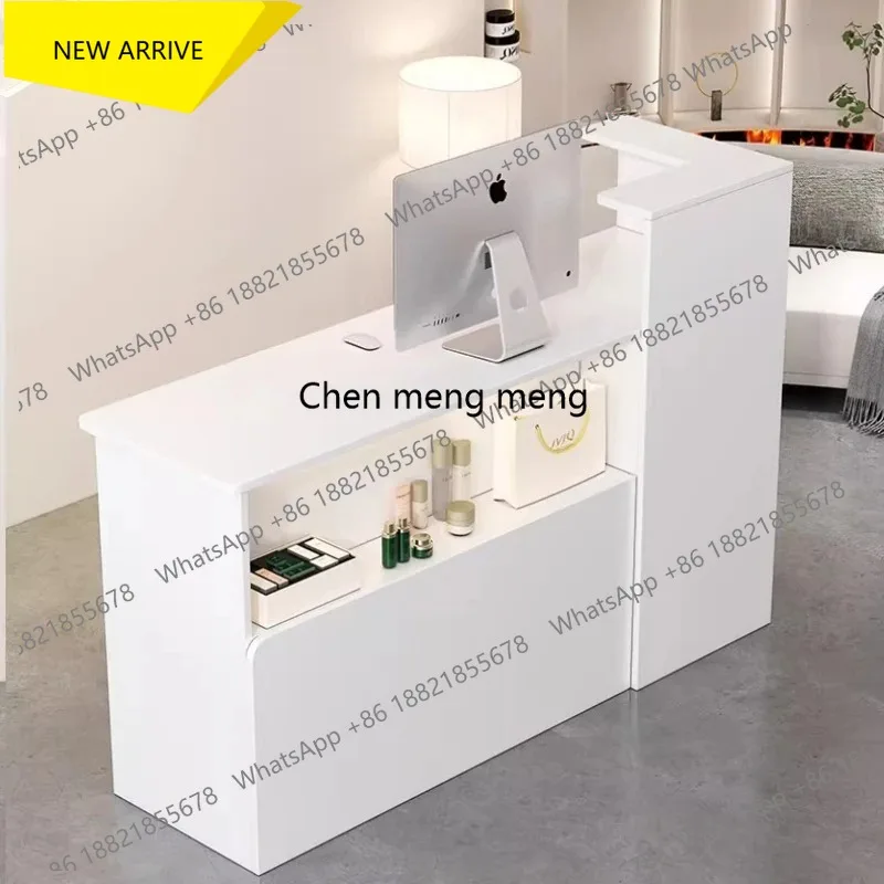 

G153 Beauty Institute Reception Desk Luxury Infodesk Store Reception Desk Coffee Shop Counter Clinical Muebles Commercial Furnit