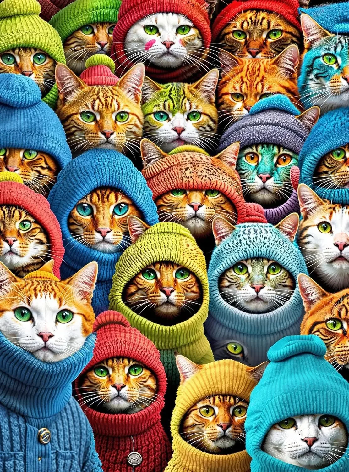 

Animal Cat Adult Wooden Puzzle Jigsaw Puzzles 1000/500/300 Pieces for Gameroom Bedroom Party Birthday Gift Challenging Game