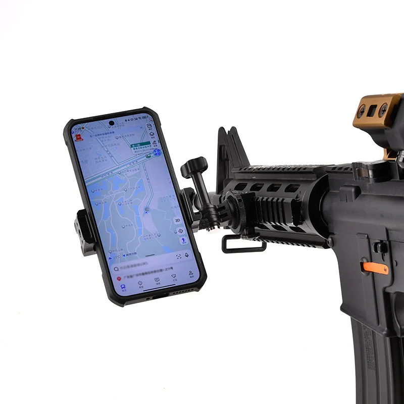 Tactical Mobile phone holder Mount Fit 20MM Picatinny Rail/MLOK Hunting Airsoft Accessories FPS Gopro Base first person shooting