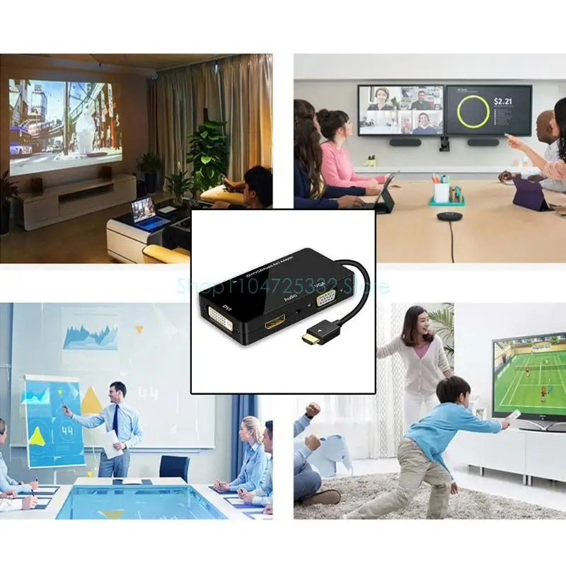 

Разветвитель к кабелю VGA DVI, адаптер Vga для ПК, проектора, ноутбука, видеоконвертера, кабель-адаптер HDMI/DVI/VGA с аудиовыходом