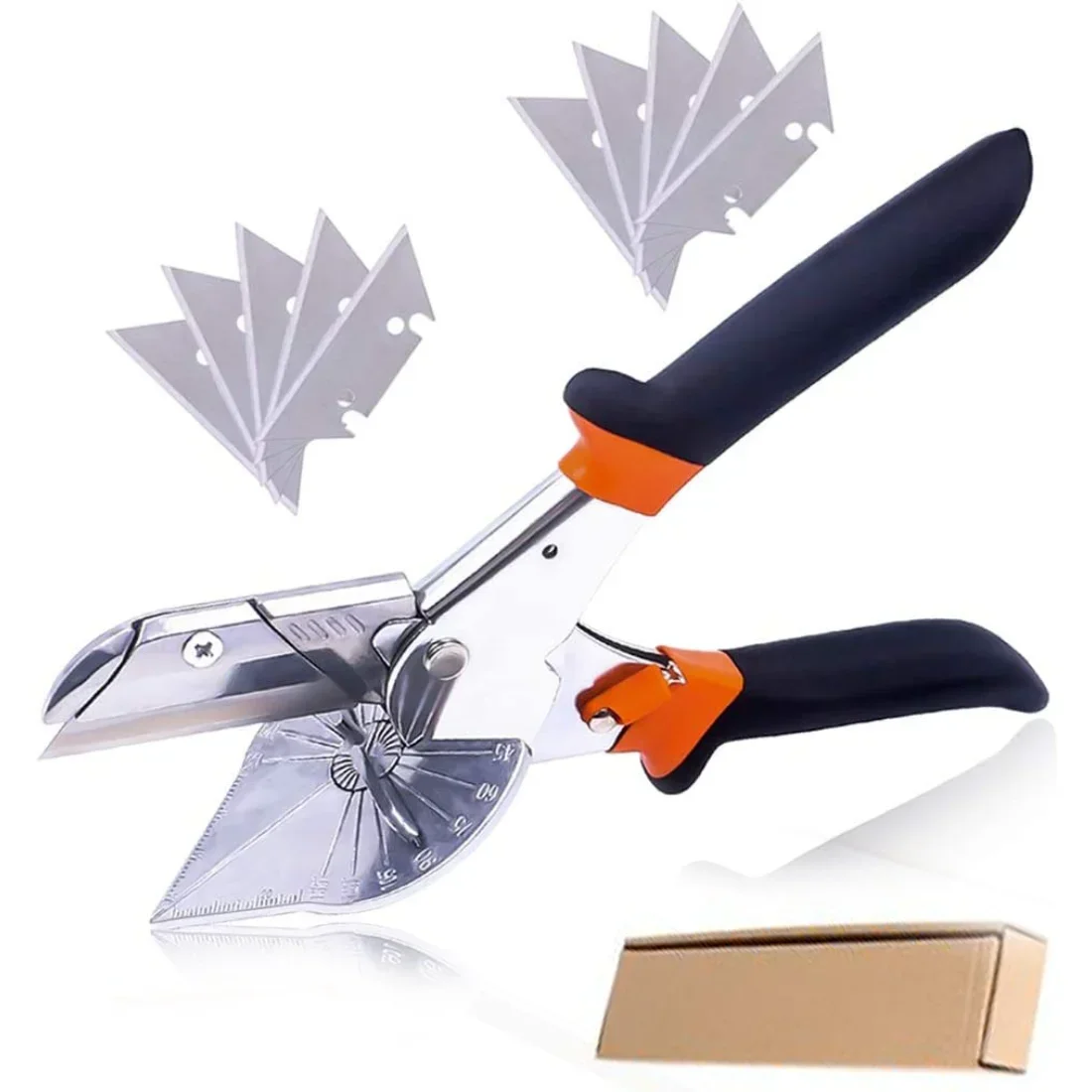 Multi Angle Miter Shear Cutter for Angular Cutting of and Trim from 45 to135 Degree Hand Tools for Cutting Soft Wood Plastic PVC