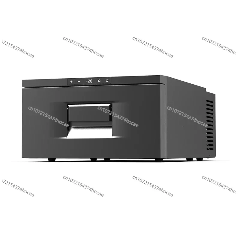 12 and 24 Volts DC 31 Quart Built In Drawer Refrigerator Black  for Car RV Truck Outdoor  With Drawers