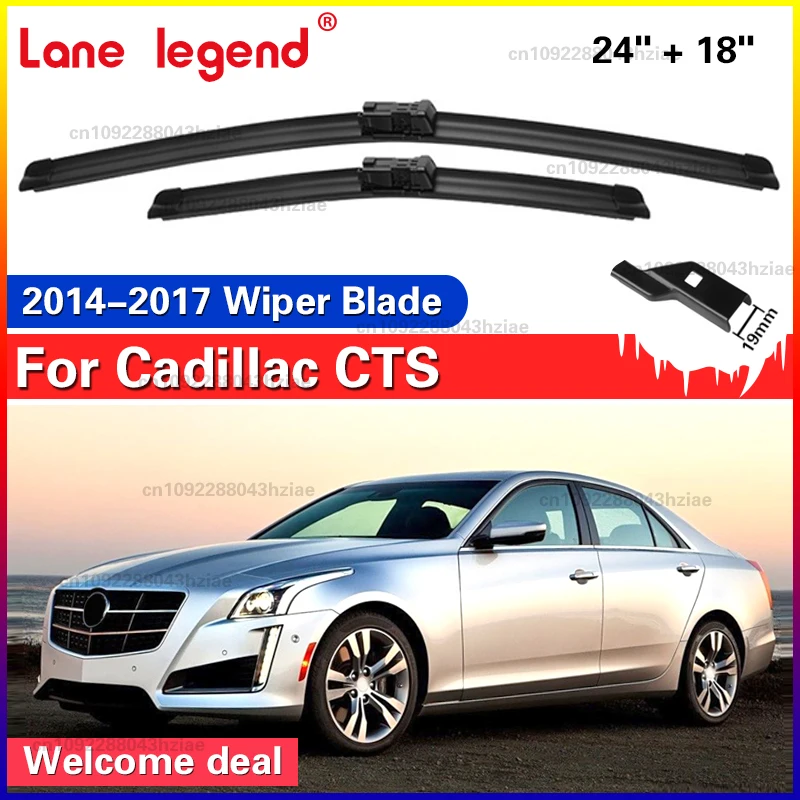 Für Cadillac CTS 2014 2015 2016 2017 Auto Scheibenwischerblätter 24 "+ 18" Fit Wischerblätter Auto Frontscheibe Auto Zubehör