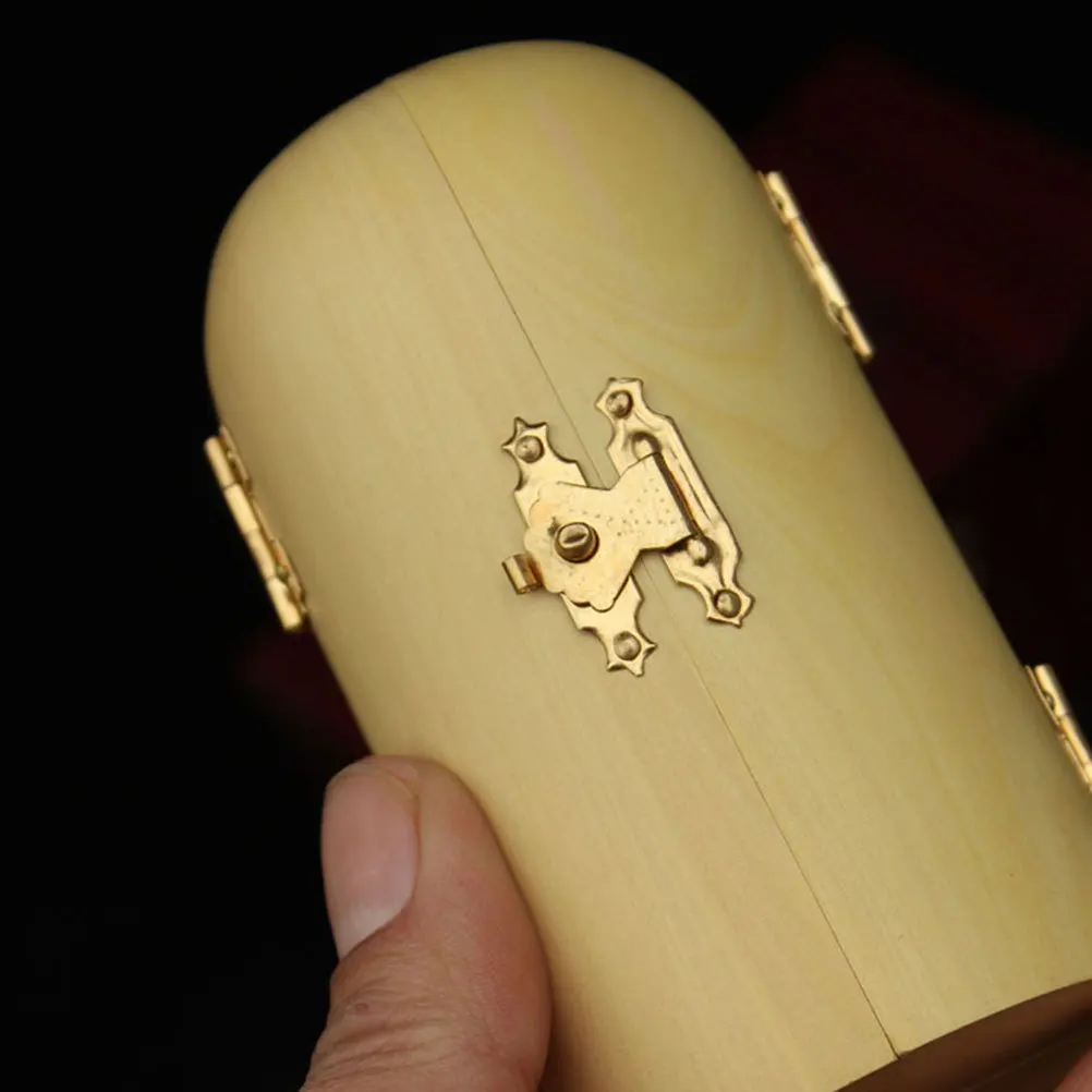 

1pc Wood Carved Box Design Jesus Ornament For Home Office Desktop Craft Christian Decoration Religious Statue Art Decor