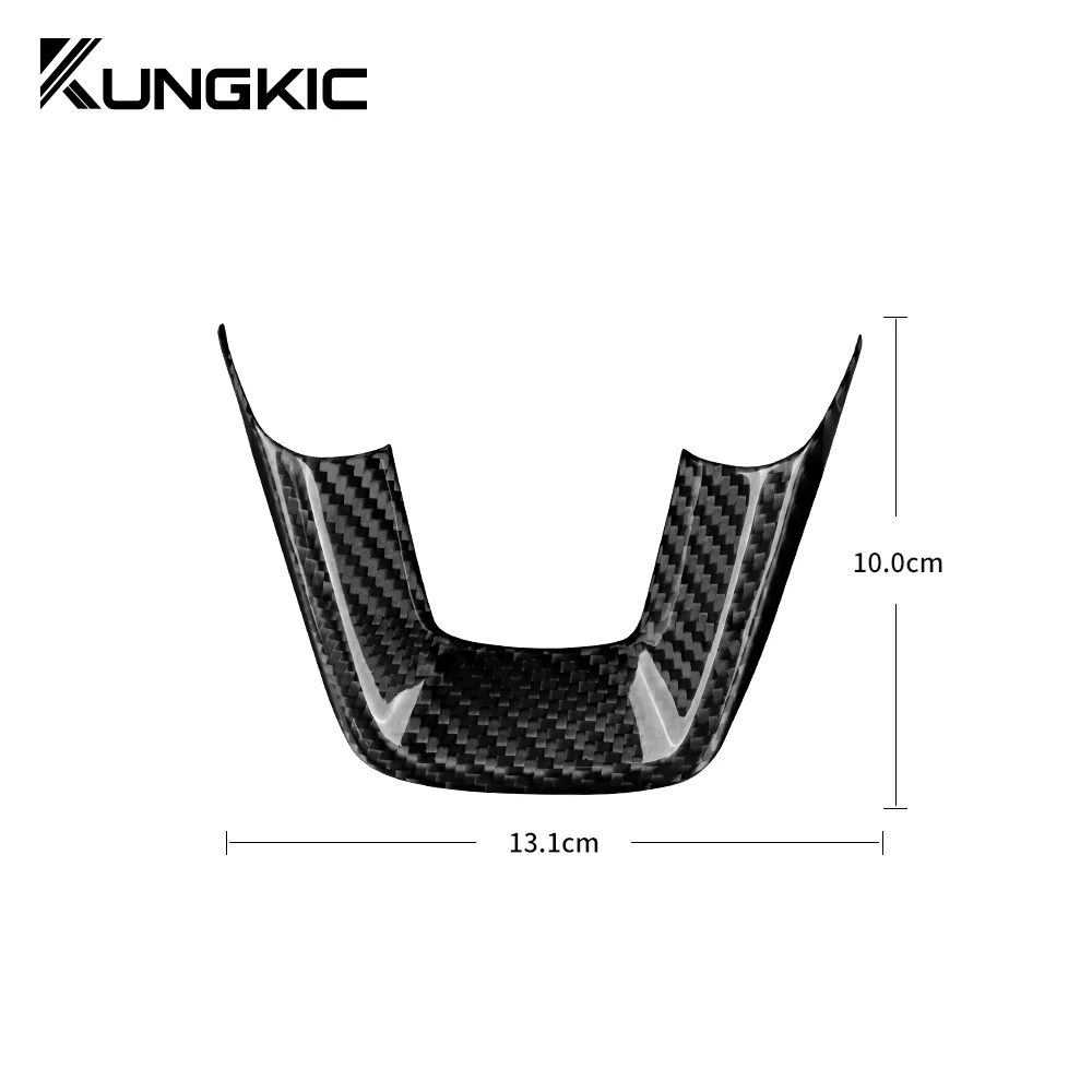 Dry Carbon Fiber Car Steering Wheel Panel Frame Cover For Honda Civic 11th Gen CRV Accord 2022-2024 Interior Accessories