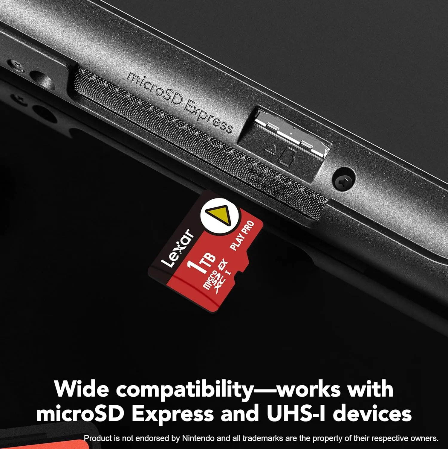 1TB microSD Express Card for Gaming, 900/600 MB/s Speed, 4K Video Support, Compatible with Switch 2 and Steam Deck
