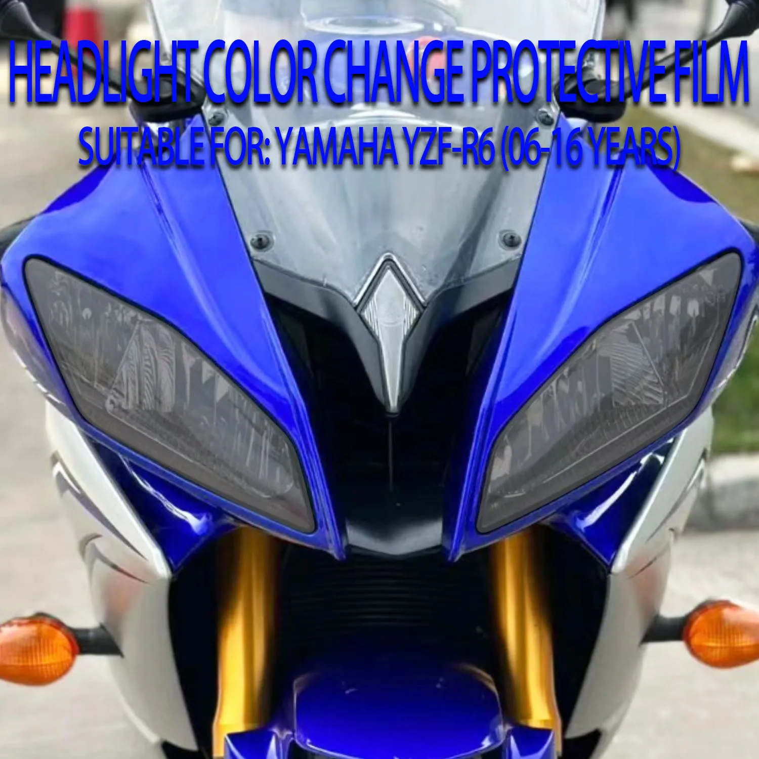 

For Yamaha YZF-R6 (06-16) Modified Light Decorative Sticker Headlight Protector
