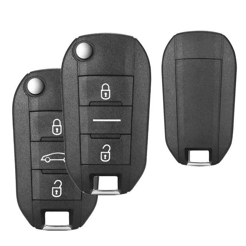 YAYUN 3 Buttons Remote Key Shell Case With VA2 Blade For Peugeot 208 2008 301 308 508 5008 RCZ For Citroen C-Elysee C4