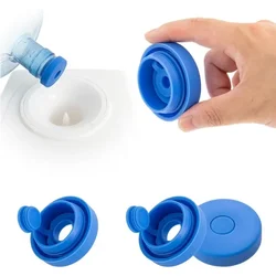 Reusable Bottle Plug Cap for 5 Gallon Water Jug Non-Spill Anti Splash Peel with Inner Plug Water Bottle Silicone Cover Jugs Cap