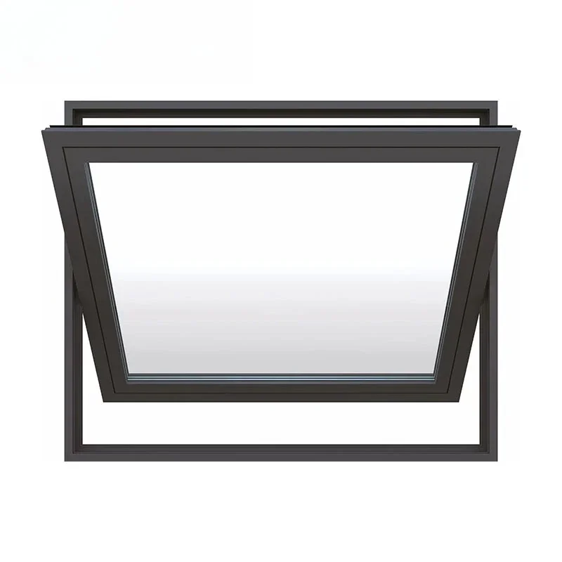 Electric Automatic Thermal Break Aluminum Office Pivot Window Louver Curtain Type Vertical Opening