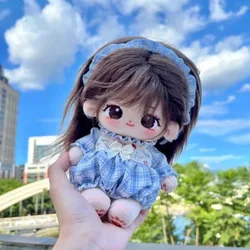 20cm Cute Cotton Plushies Toys Baby Clothes Idol Star Dolls Stuffed Customization Figure Toys Changeable Clothes Doll Collection