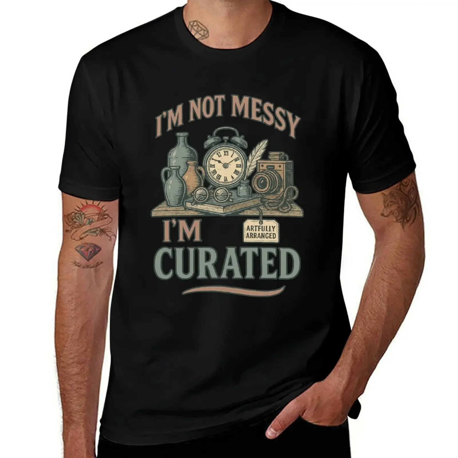 

Antique Collector Messy Curated T-Shirt man t shirt new gifts and t-shirts funny meme t-shirts big and tall t shirts for men