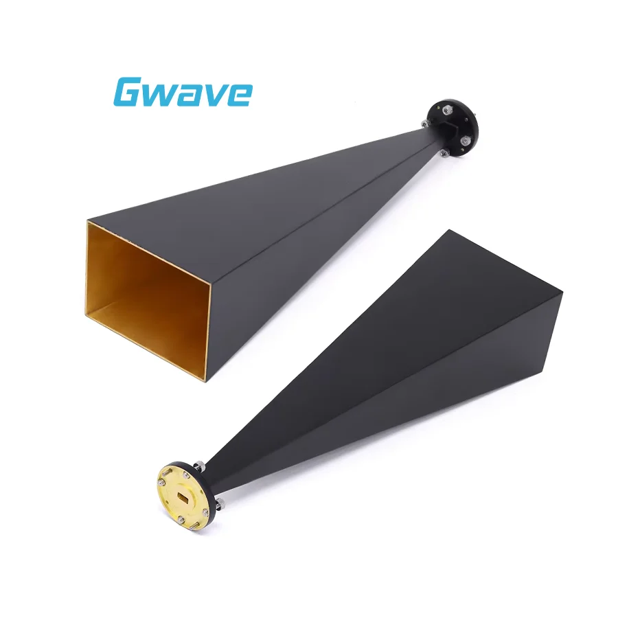 WR-22 Rectangular Standard Gain Horn Antenna 25dBi Typical Gain U Band RF Antenna For 32.9 To 50.1GHz