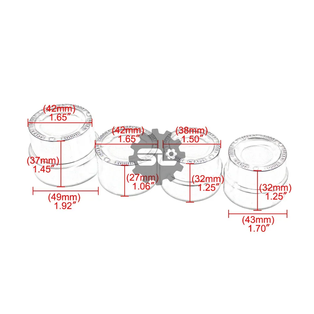 Motorcycle accessories Soft tail modified front and rear axle screw dust cap decoration Parts Fit For Harley XL883 1200 Glide