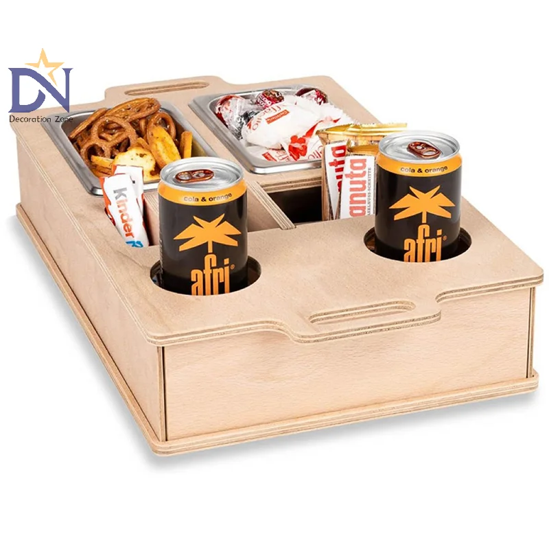 Couch Bar Sofa Organizer On The Side Tables Coffee Table Couch Bar Wood As Beer Gifts For Men Sofa Tray With Two Snack Bowls