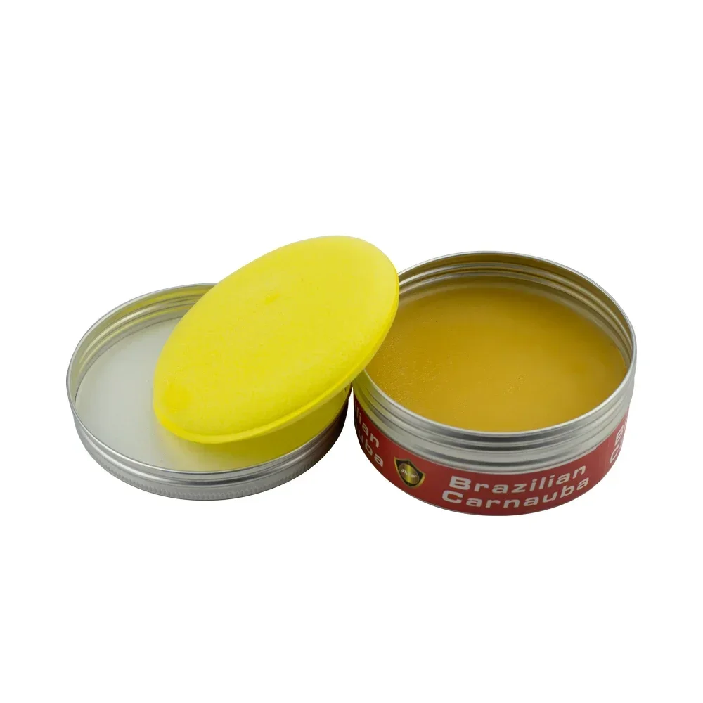 150g Carnauba Paste Car Wax Auto Paint Care Wax Brazilian Polishing Wax Paste High Gloss Shine Super Hydrophobic Coating Glazing