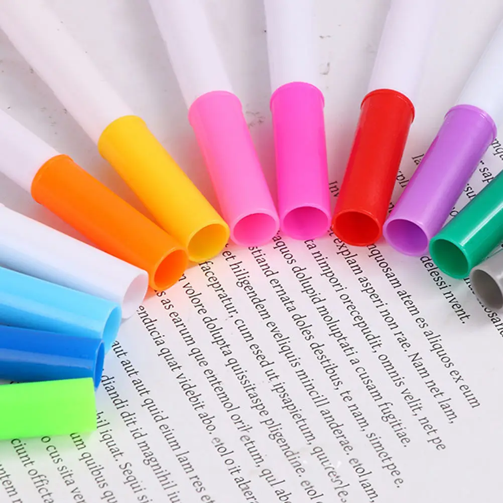 

24Pcs Eco Friendly Dust Erase Marker Pens Light Weight Portable Fluorescent Lamp Board Pens for Office School Writing